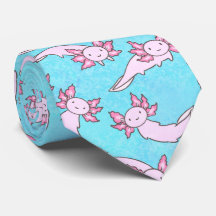 Cravate Axolotale rose mignonne