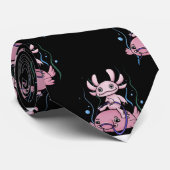 Cravate Axolotl Riding Blobfish (Roulé)