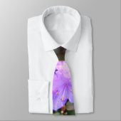 Cravate azalée puple buisson fleuri (Attaché)