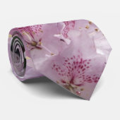 Cravate Azalées roses, Fleurs de Jardin Rhododendron (Roulé)