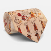 Cravate Aztec Codex Mendoza (Roulé)