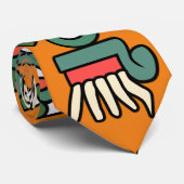 Cravate Aztec Rain Glyph Quiahuitl (Roulé)