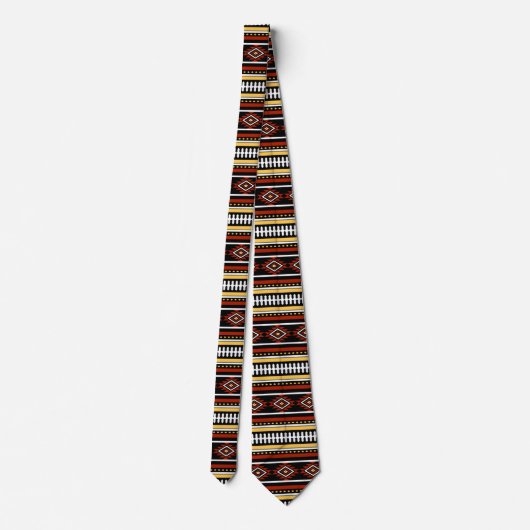 Cravate Aztec Tribal Pattern (Dos)