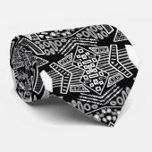 Cravate B Et W Runway Motif Inspiré (Roulé)