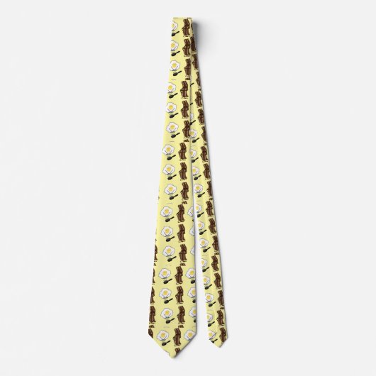 Cravate Bacon and eggs Necktie (Devant)