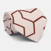 Cravate Bactérie Crème au chocolat Motif minimal (Roulé)