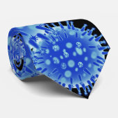 Cravate Bactéries bleues (Roulé)