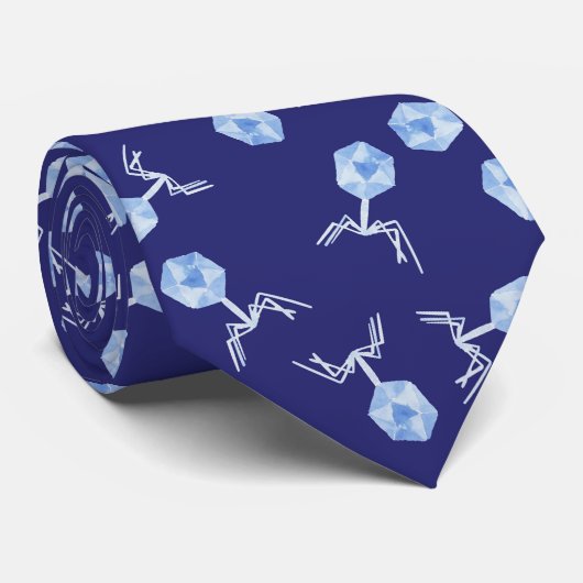 Cravate Bactériophages arc-en-ciel (Roulé)