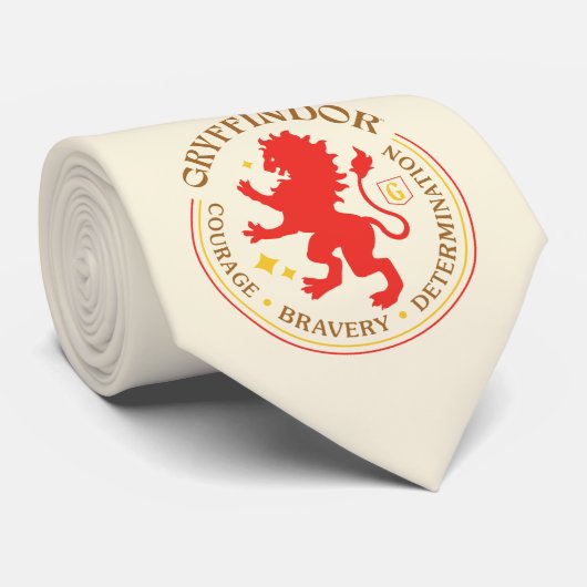 Cravate Badge de la Fierté de la maison de lion rouge GRYF (Roulé)