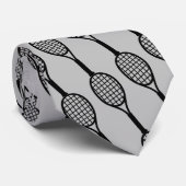 Cravate Badminton Racket Grey Sport (Roulé)