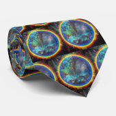 Cravate Bague de feu dans l'espace (Roulé)