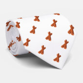 Cravate Baguette de cannelle Brown mignonne Motif sans cou (Roulé)