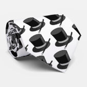 Cravate Baguette magique et casquette de magicien (Roulé)