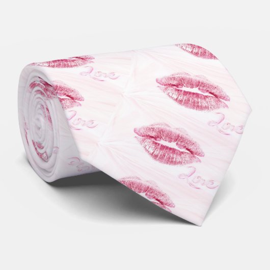 Cravate Baiser et aimer (Roulé)
