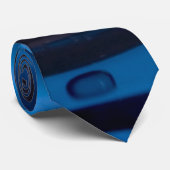 Cravate Baisses de l'eau bleue (Roulé)