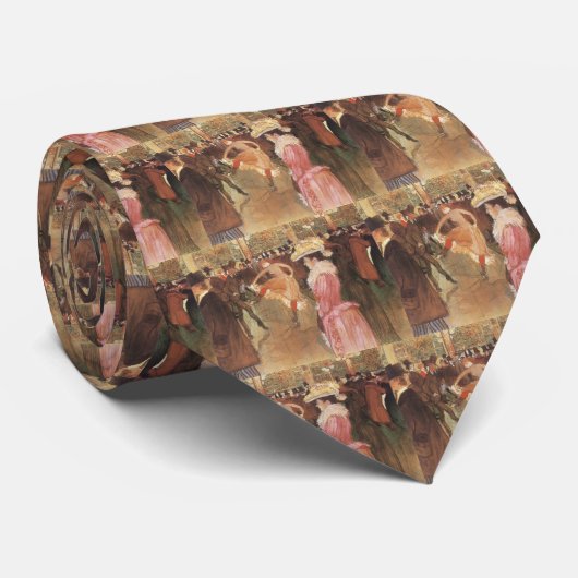 Cravate Bal à la discothèque par Toulouse Lautrec (Roulé)