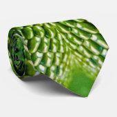 Cravate Balances de peau de serpent vert Imprimer la fête  (Roulé)