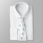 Cravate Baleine bleue (Attaché)