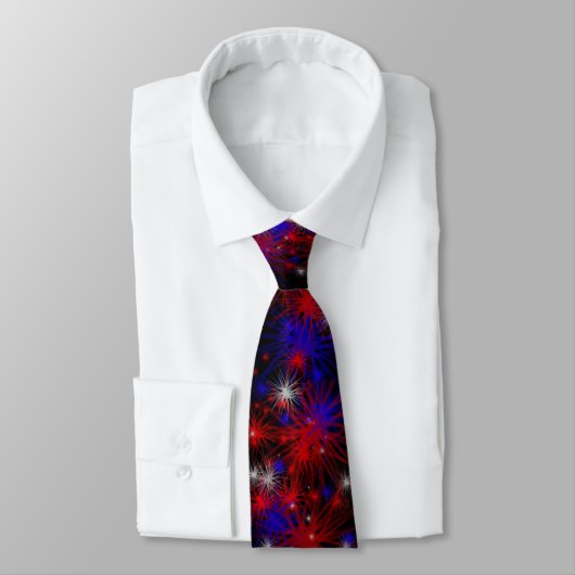 Cravate Balises rouges, blanches et bleues (Attaché)
