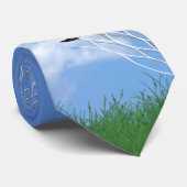 Cravate balle de football en filet avec herbe (Roulé)