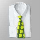 Cravate balle de tennis jaune (Attaché)