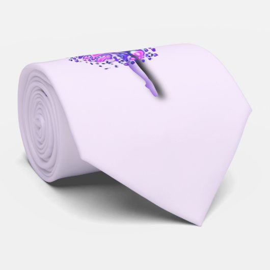 Cravate Ballerina Art Purple Dance (Roulé)