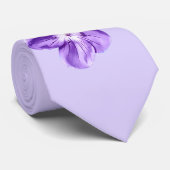 Cravate Ballerine dans pourpre et blanc (Roulé)