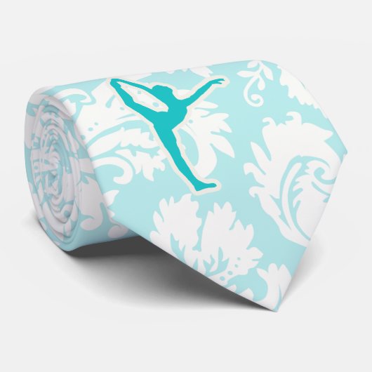 Cravate Ballet turquoise (Roulé)