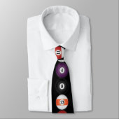 Cravate Ballons de billard/piscine: Billiards : Necktie /  (Attaché)