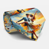 Cravate Ballroom Dancing Couples Danse Musique Band (Roulé)