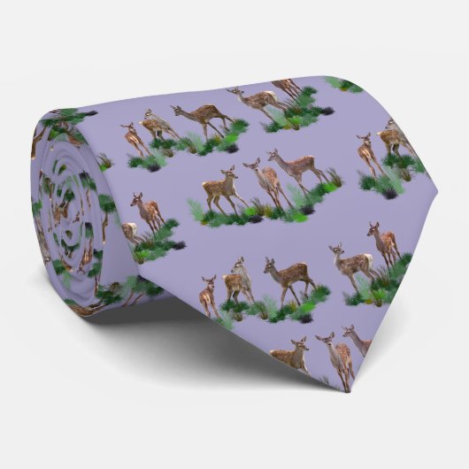 Cravate Bambi Meadow Tie (Lilas) (Roulé)