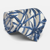 Cravate Bamboo Jungle Hawaiian Stripe -Navy (Roulé)