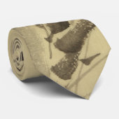 Cravate Bambou, Hokusai Art Japonais (Roulé)