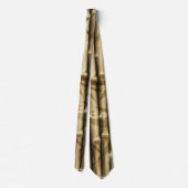 Cravate Bambou Texture Motif Sporty Hommes (Dos)