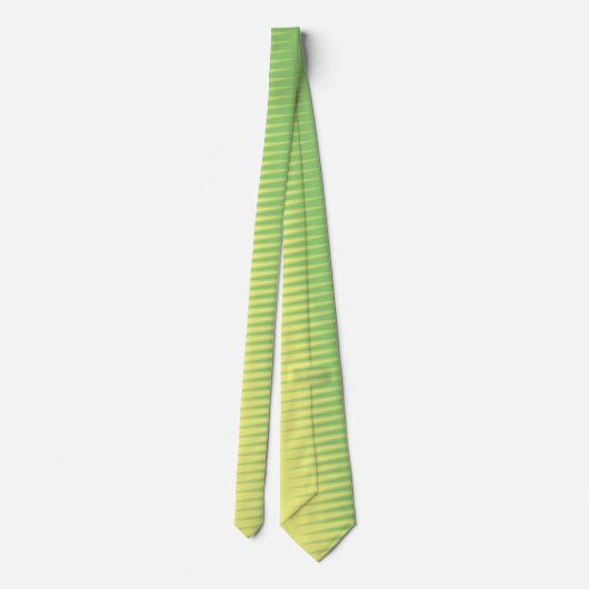 Cravate Banana Yellow Lime Green Stripes (Dos)