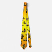 Cravate Banane jaune or, Motif (Devant)