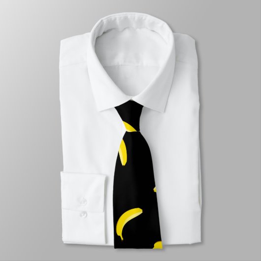 Cravate Banane noire (Attaché)