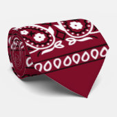Cravate Bandana Burgundy Tie (Roulé)
