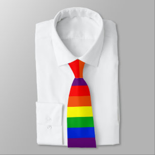 Cravate Bande arc-en-ciel