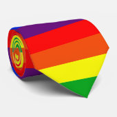 Cravate Bande arc-en-ciel (Roulé)