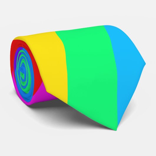 Cravate Bande arc-en-ciel (Roulé)