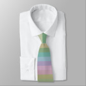 Cravate Bande arc-en-ciel Pastel (Attaché)