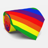Cravate Bande de fierté arc-en-ciel (Roulé)