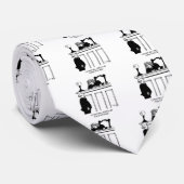 Cravate Bande dessinée 4588 de juge (Roulé)