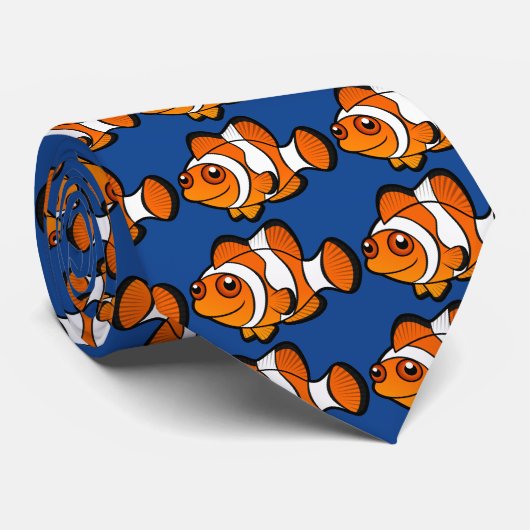Cravate Bande dessinée Clownfish (Roulé)