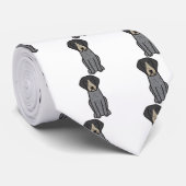 Cravate Bande dessinée de chien de Coonhound de Bluetick (Roulé)