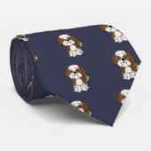 Cravate Bande dessinée drôle de chiot de Shih Tzu (Roulé)