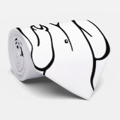 Cravate Bande dessinée drôle de parodie de cri perçant (Roulé)