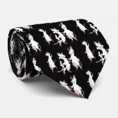 Cravate Bande dessinée drôle de vaches (Roulé)