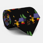 Cravate Bande dessinée en caoutchouc drôle de camping de (Roulé)